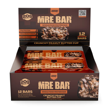 MRE Whole Food Protein Bar - Crunchy Peanut Butter Cup - 12 Bars  | GNC